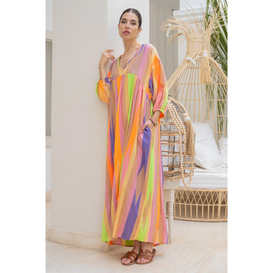 Maxikleid Inka Muster - KNOCKNOK Fashion