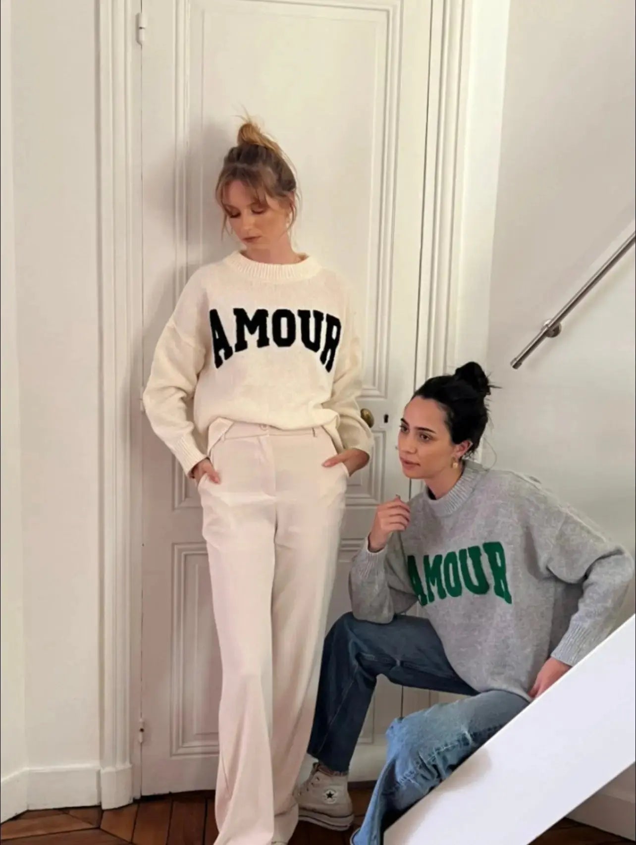 Pullover Amour Creme KNOCKNOK Fashion