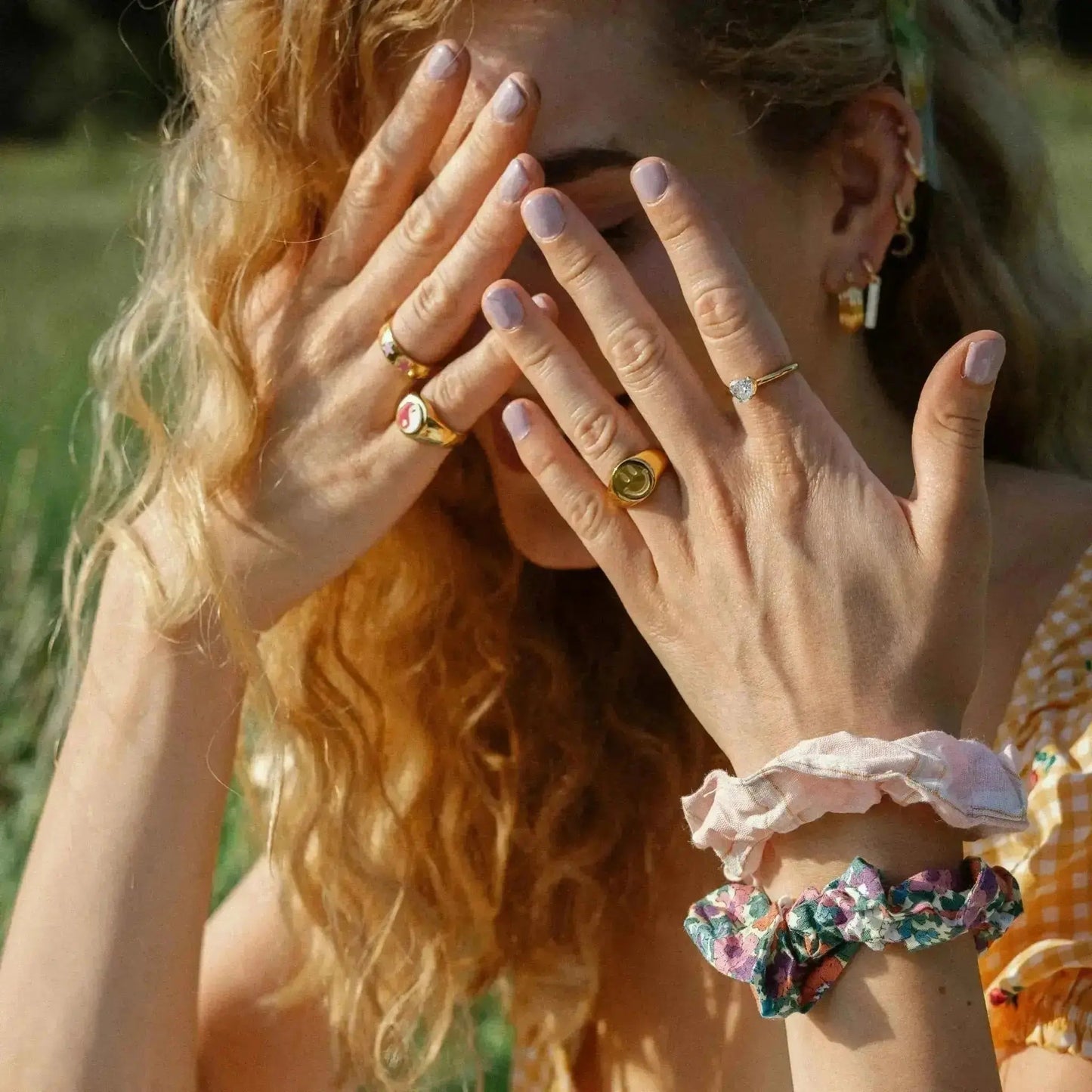 Smiley Ring Edelstahl vergoldet - KNOCKNOK Fashion