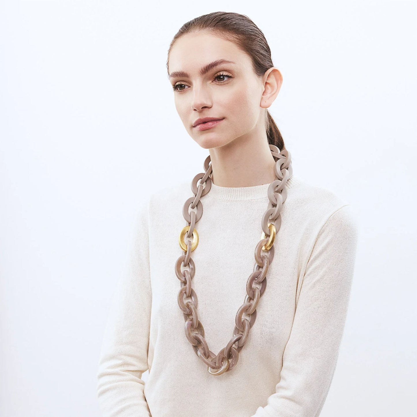 Vanessa Baroni Halskette Lang mit Gold - KNOCKNOK Fashion
