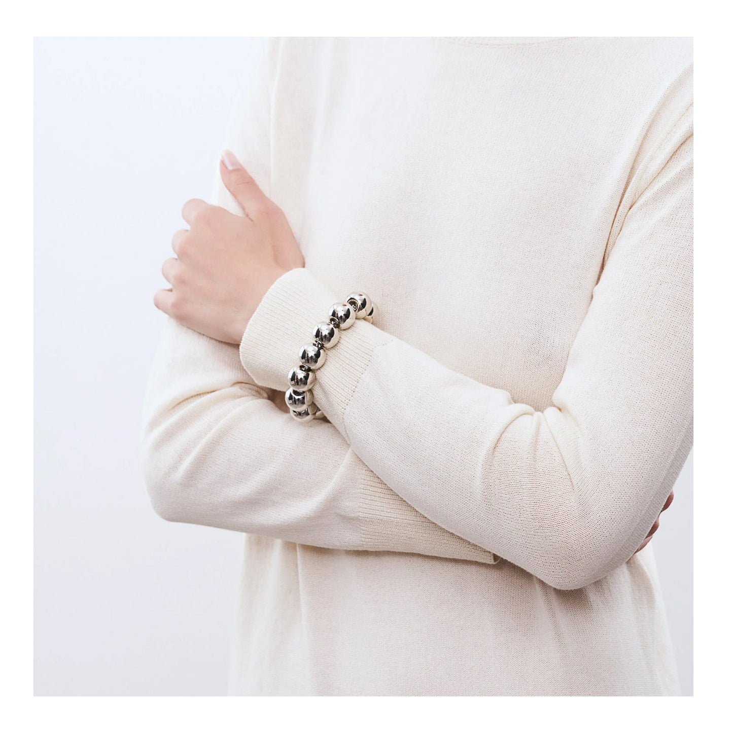 Vanessa Baroni Perlen Armband Silber - KNOCKNOK Fashion