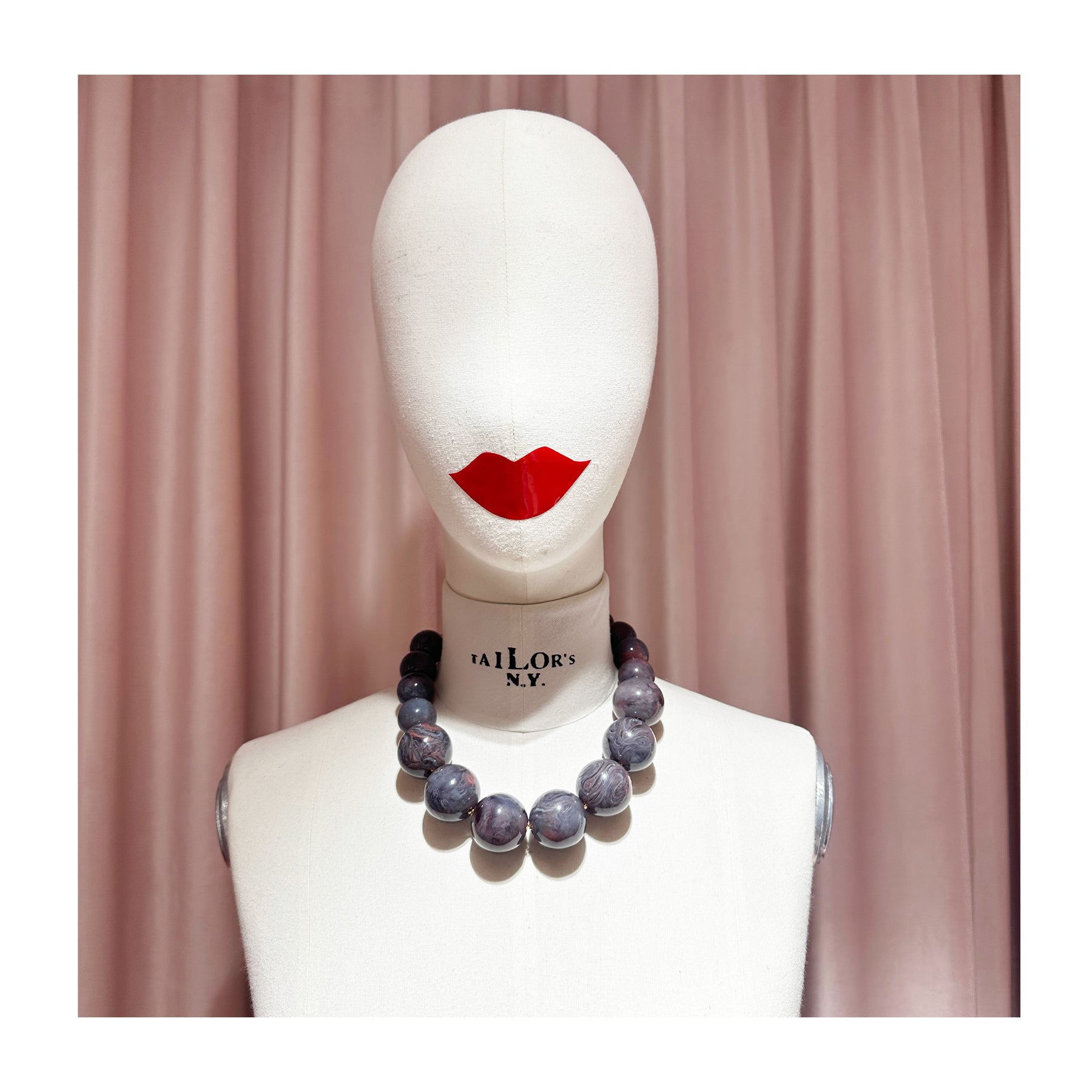 Vanessa Baroni Perlen Halskette Beads Ikat Marble - KNOCKNOK Fashion