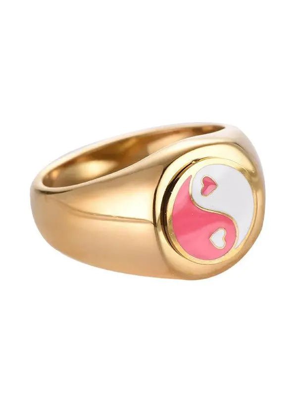 Yin Yang Ring Pink Knocknok